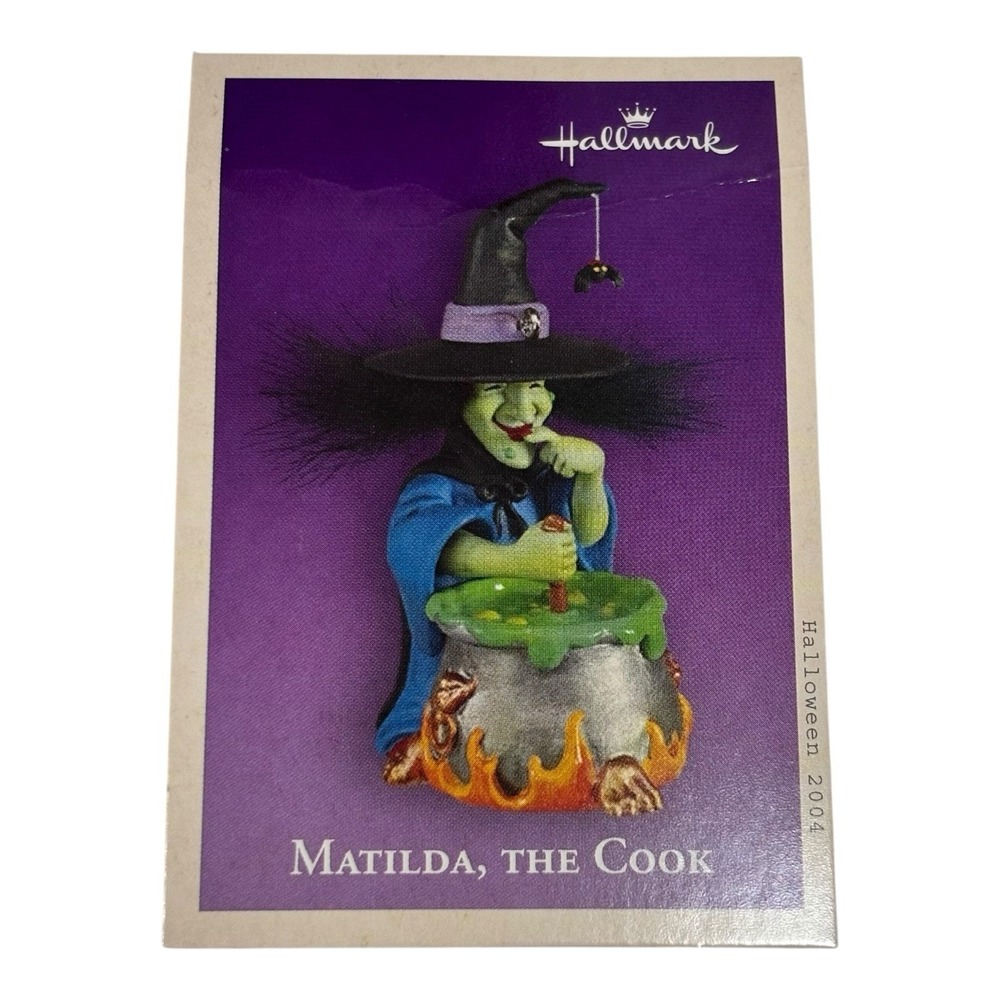 Vintage Hallmark Keepsake Matilda The Cook Halloween Ornament 2004‎